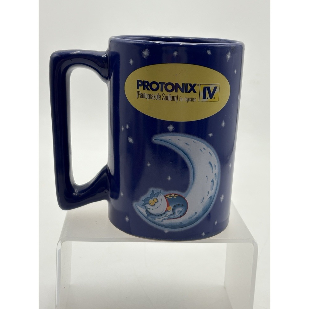 Protonix 16 Oz‎ Coffee Mug Cup Pharmaceutical Rep Drug Medicine Medical Moon
